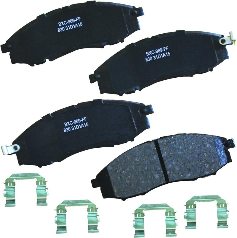 Bendix Premium SBC830 Ceramic Front Brake Pads for Nissan Frontier 2004-2003, Xterra 2004-2000 - Image 1